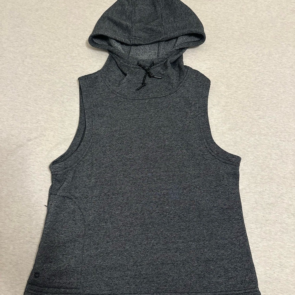 Charcoal Sleeveless‎ Hoodie